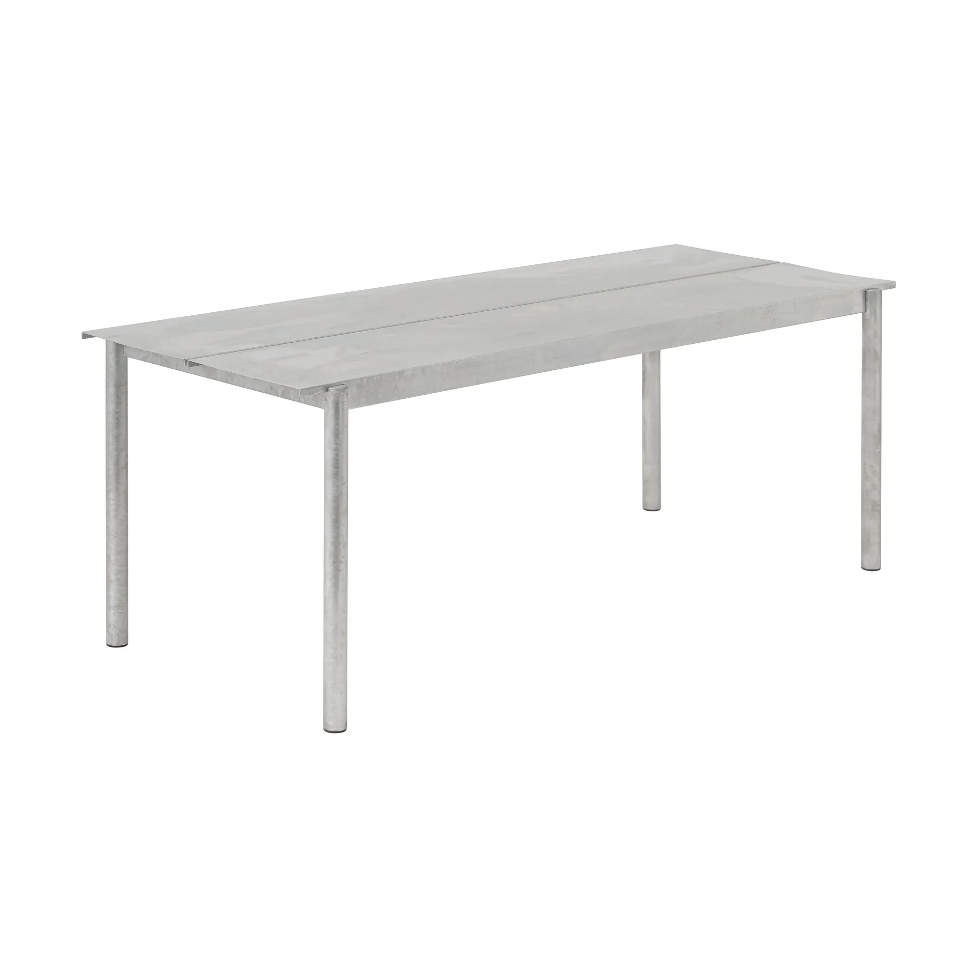 Linear steel table stalen tafel 200 cm, Warm galvanized steel Muuto