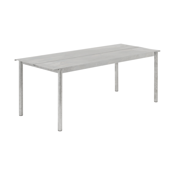 Linear steel table stalen tafel 200 cm - Warm galvanized steel - Muuto