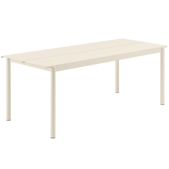 Linear steel table stalen tafel 200 cm - Wit - Muuto