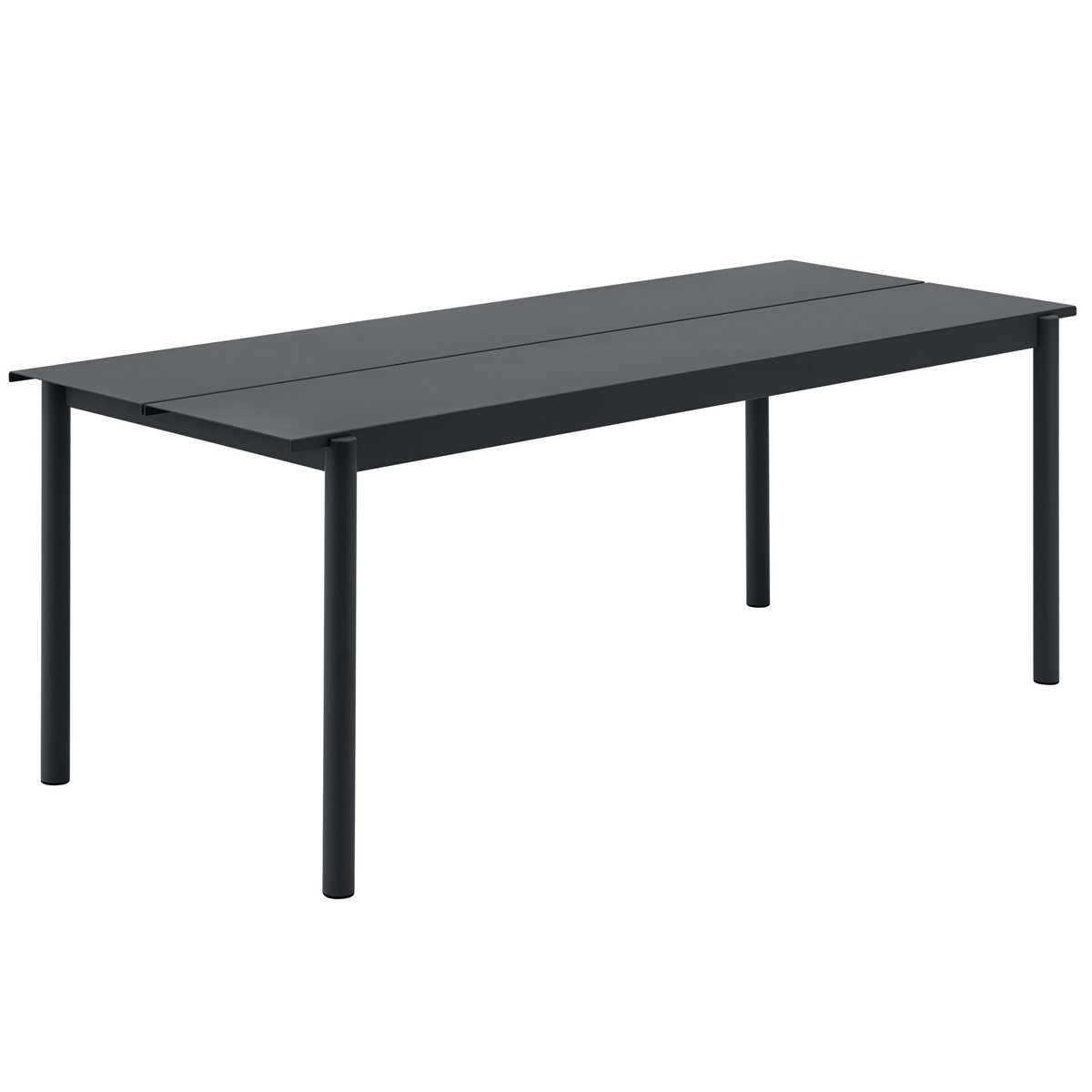 Muuto Linear steel table stalen tafel 200 cm Zwart