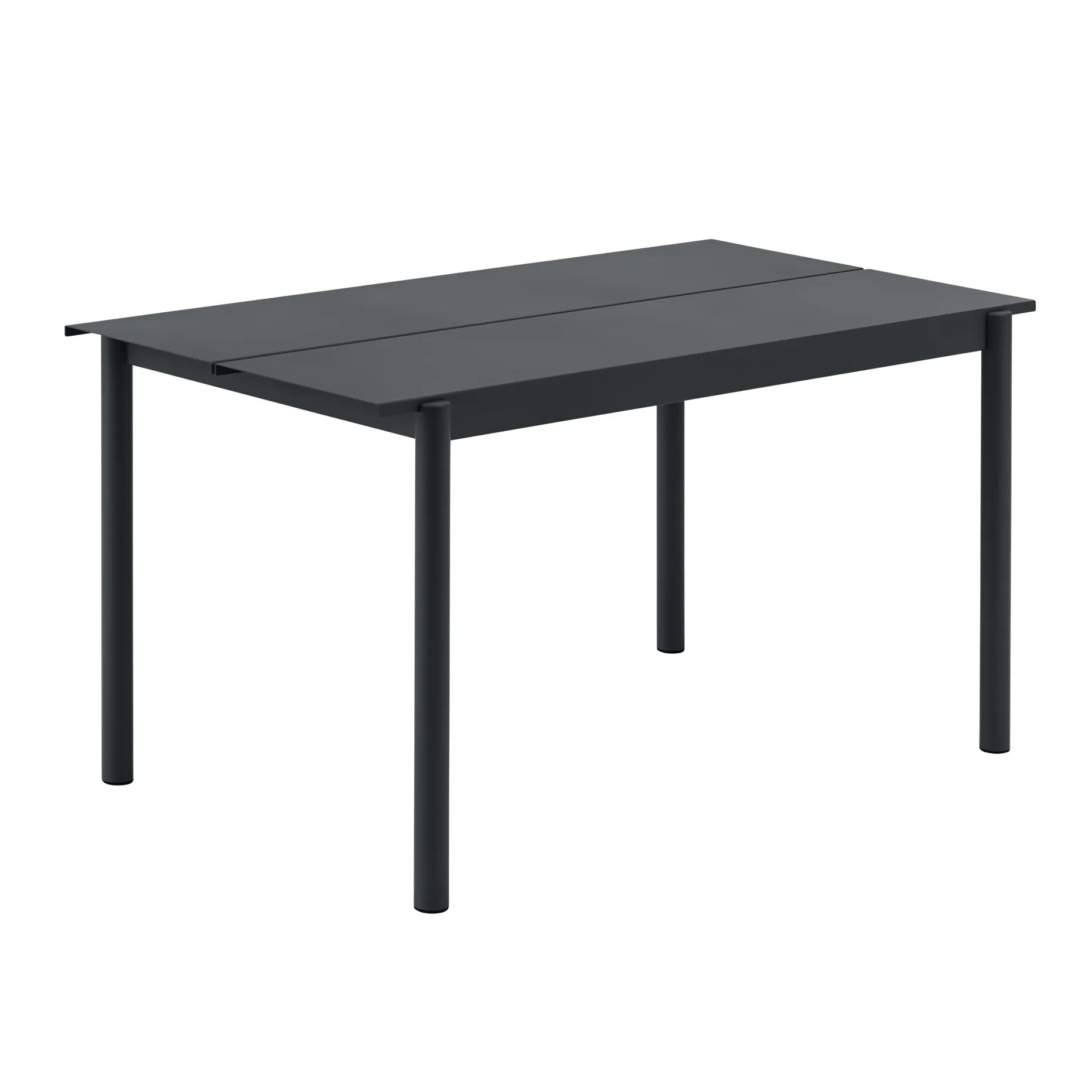 Linear steel table tafel 140x75 cm, Black Muuto