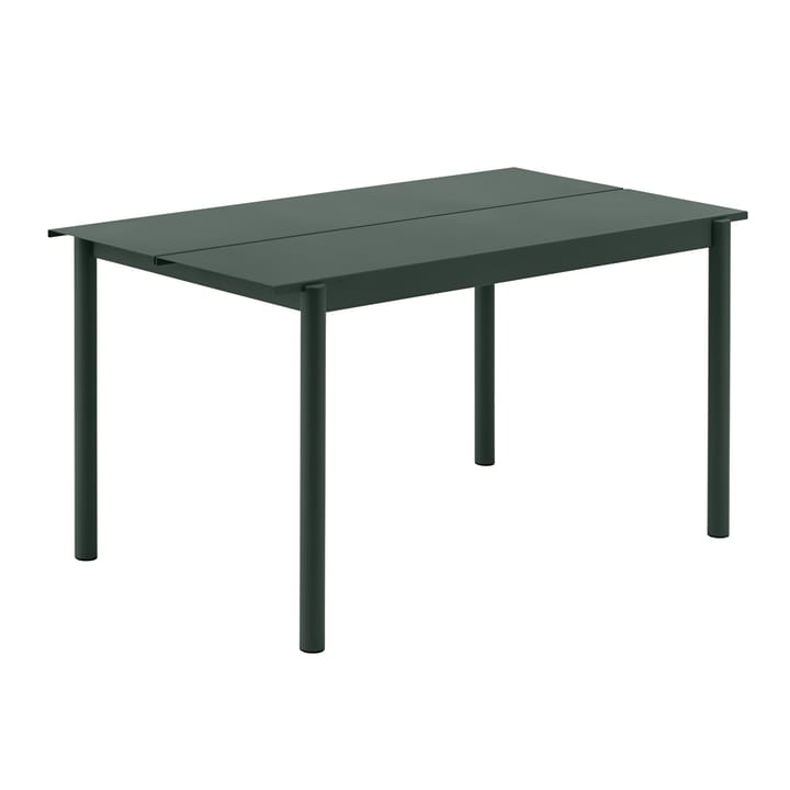 Linear steel table tafel 140x75 cm - Donkergroen - Muuto