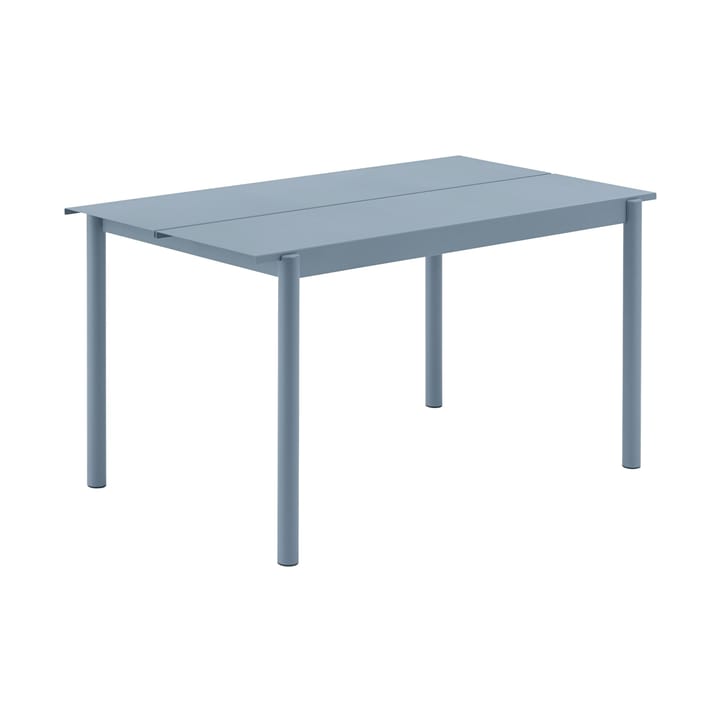 Linear steel table tafel 140x75 cm - Pale blue - Muuto