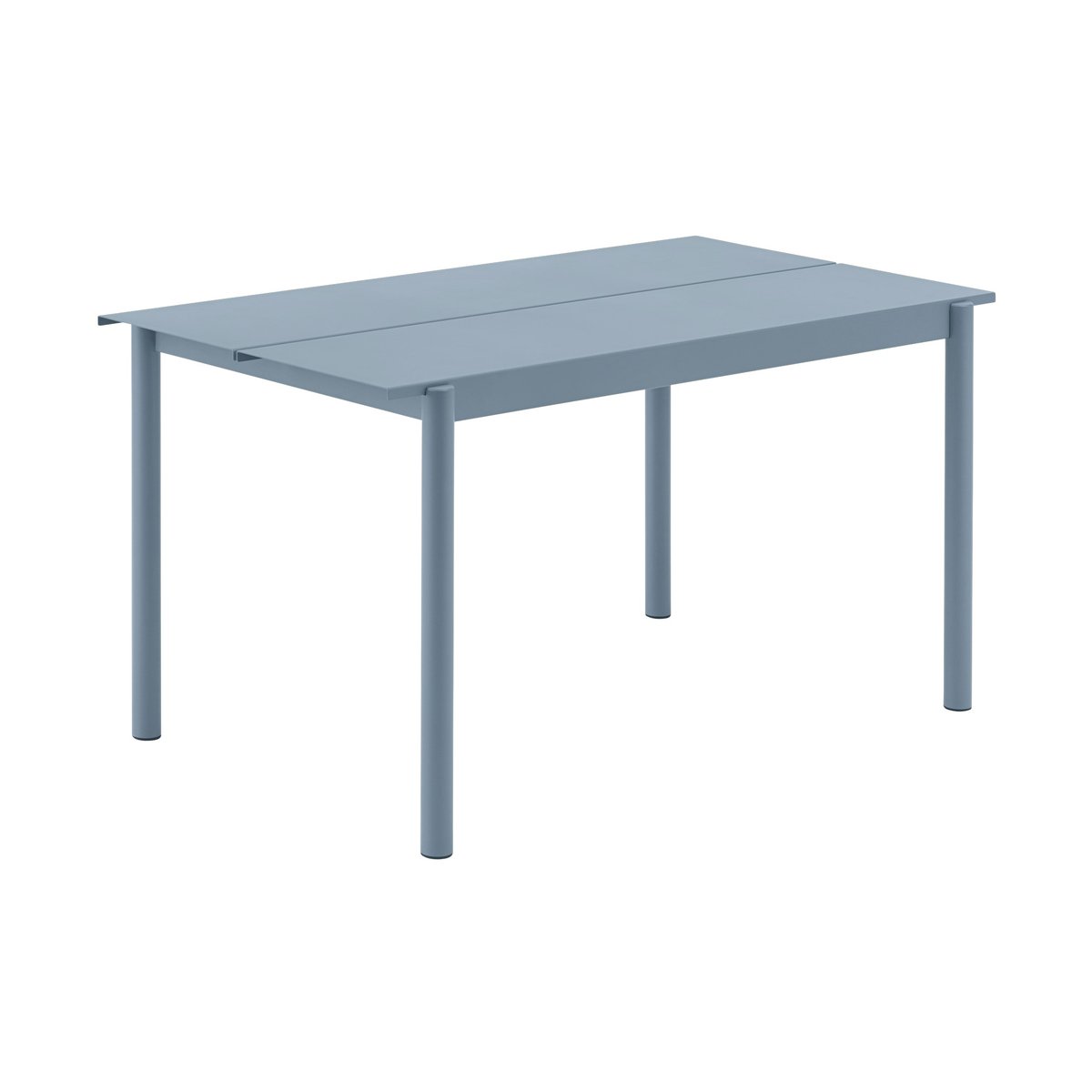 Muuto Linear steel table tafel 140x75 cm Pale blue