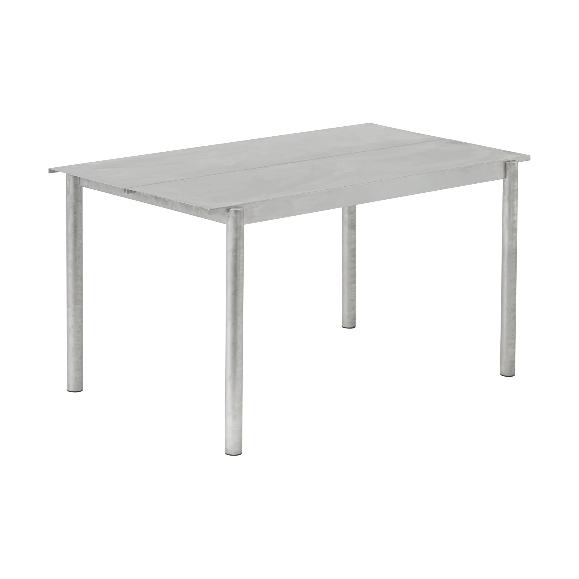 Linear steel table tafel 140x75 cm, Warm galvanized steel Muuto