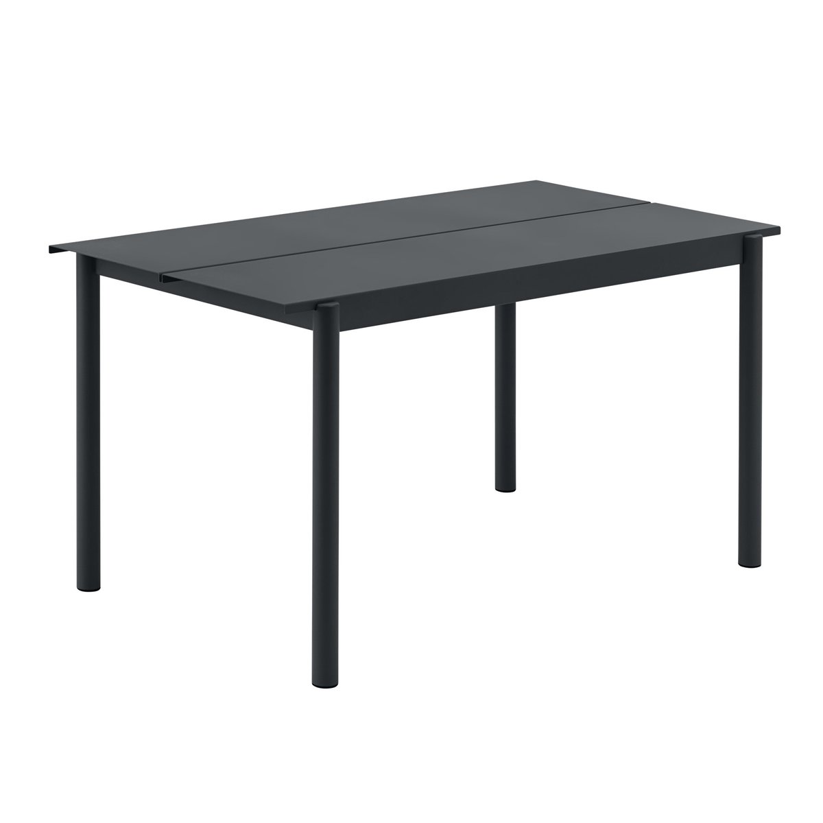 Muuto Linear steel table tafel 140x75 cm Zwart