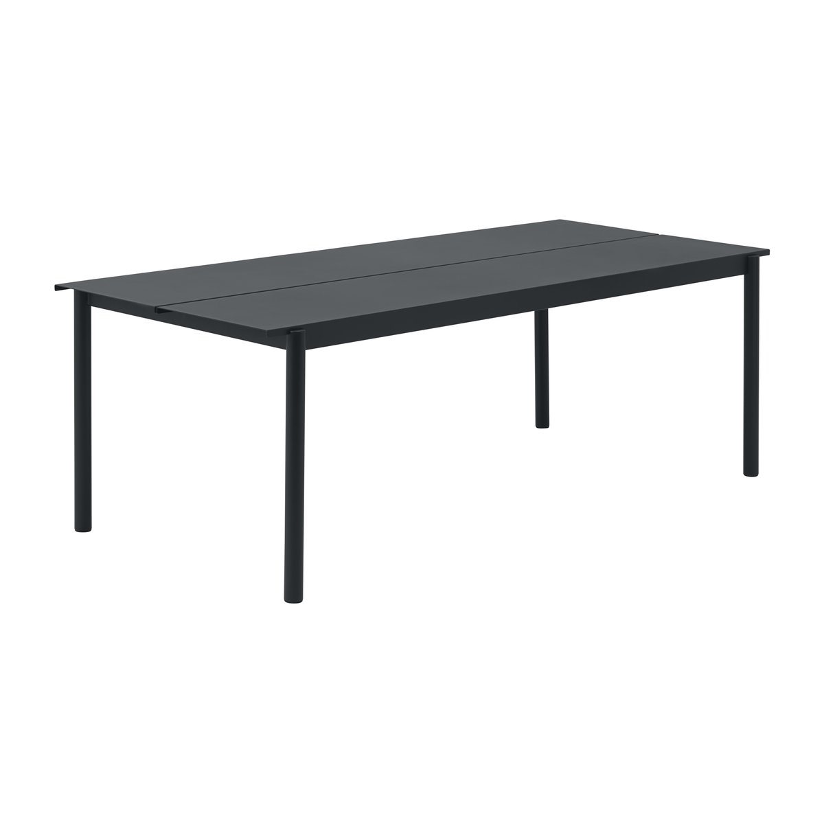 Muuto Linear steel table tafel 220x90 cm Black (RAL 7021)