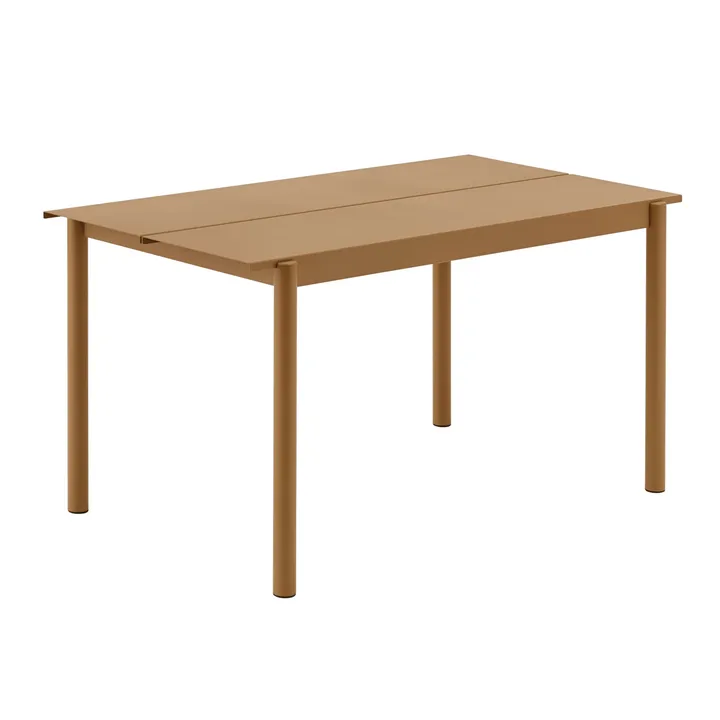 Linear Steel tafel 140x75 cm - Burnt orange - Muuto