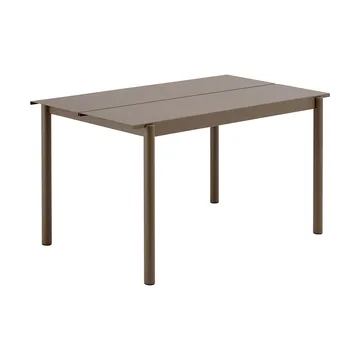 Linear Steel tafel 140x75 cm - Taupe - Muuto