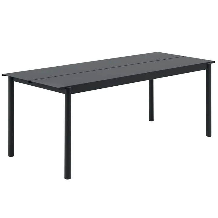 Linear Steel tafel 200x75 cm - Black - Muuto