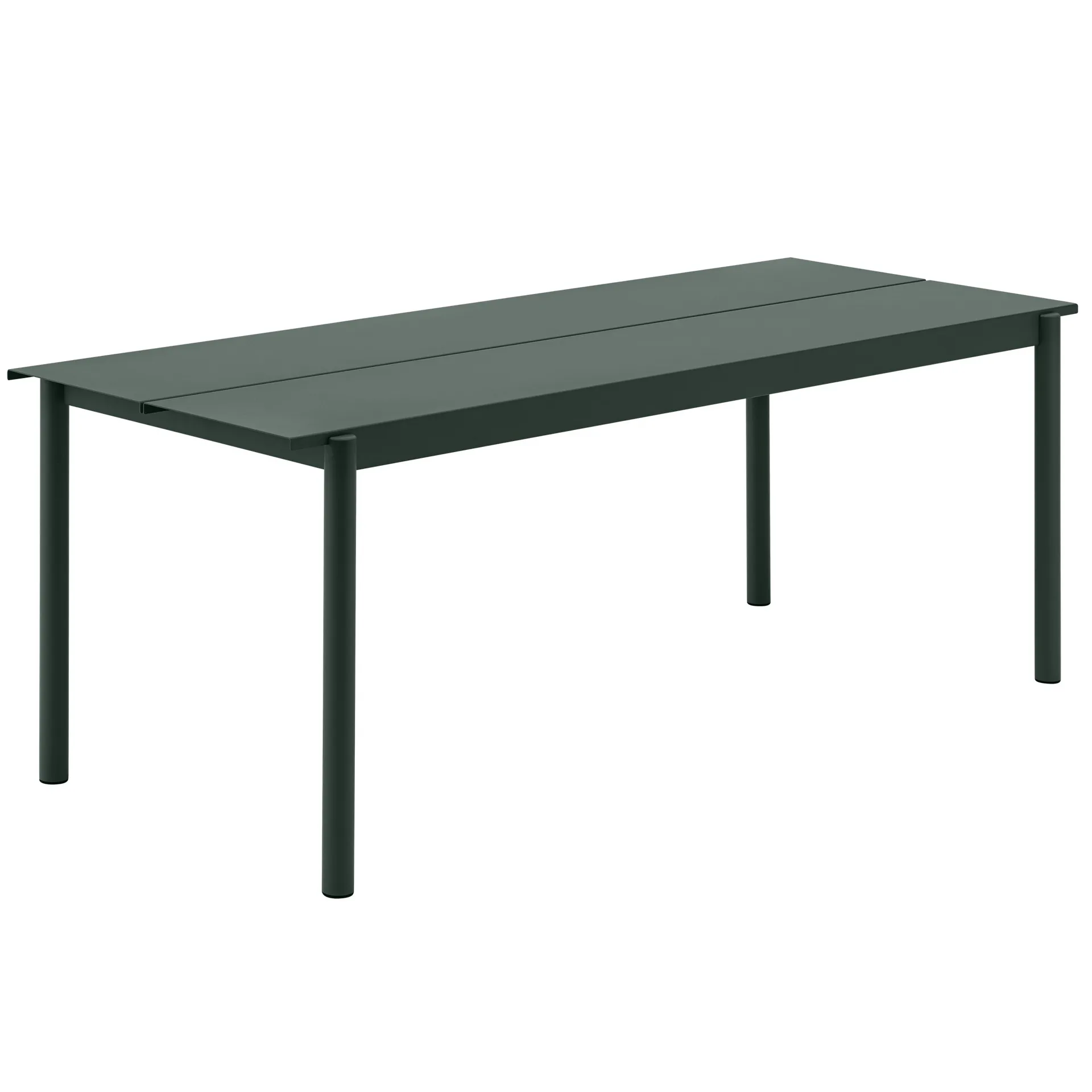 Linear Steel tafel 200x75 cm, Dark green Muuto
