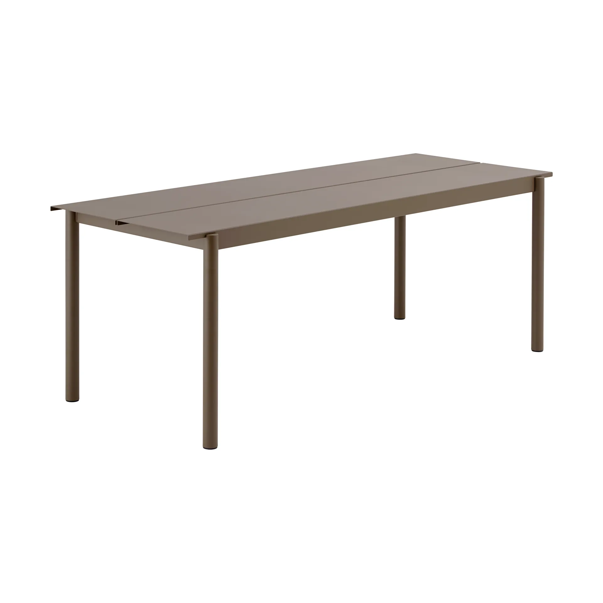 Linear Steel tafel 200x75 cm, Taupe Muuto