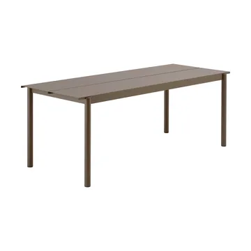 Linear Steel tafel 200x75 cm - Taupe - Muuto