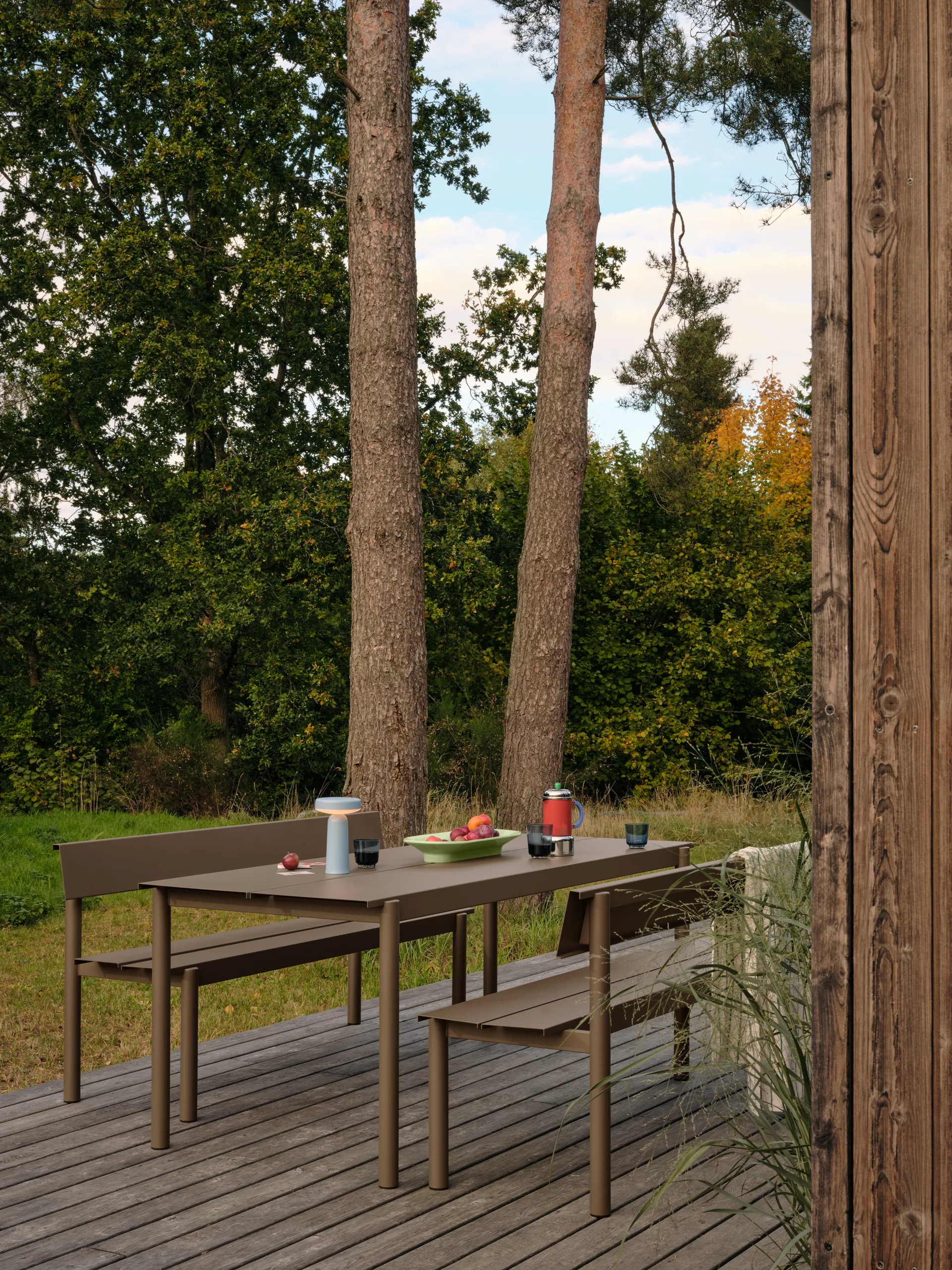 Linear Steel tafel 200x75 cm, Taupe Muuto