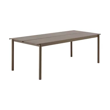Linear Steel tafel - Taupe, 220x90 cm - Muuto