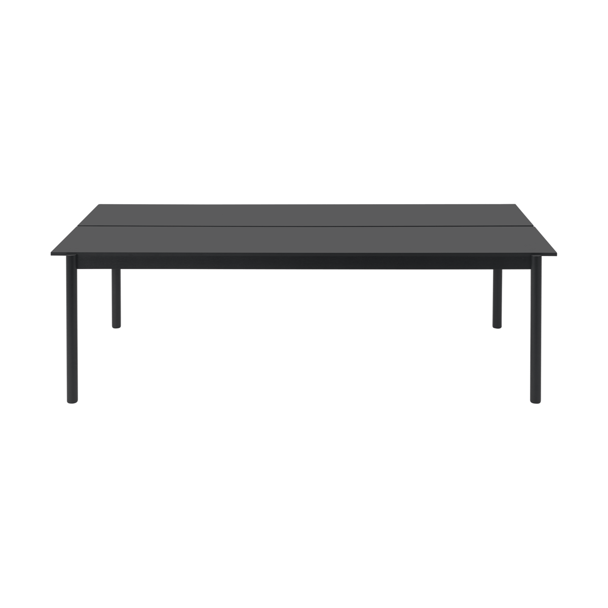 Muuto Linear System eettafel 110x240 cm Black nanolaminate-black-black