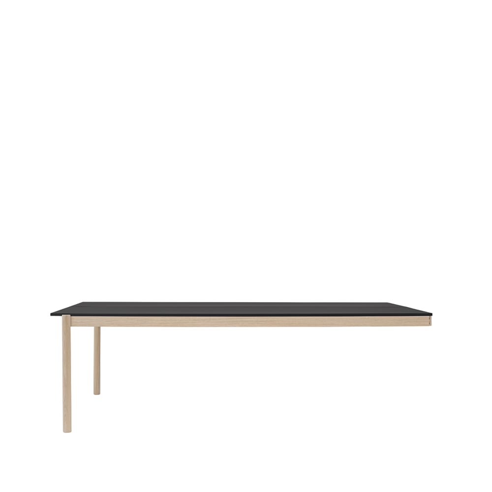 Muuto Linear System End Module tafel Black-Oak 240x142 cm