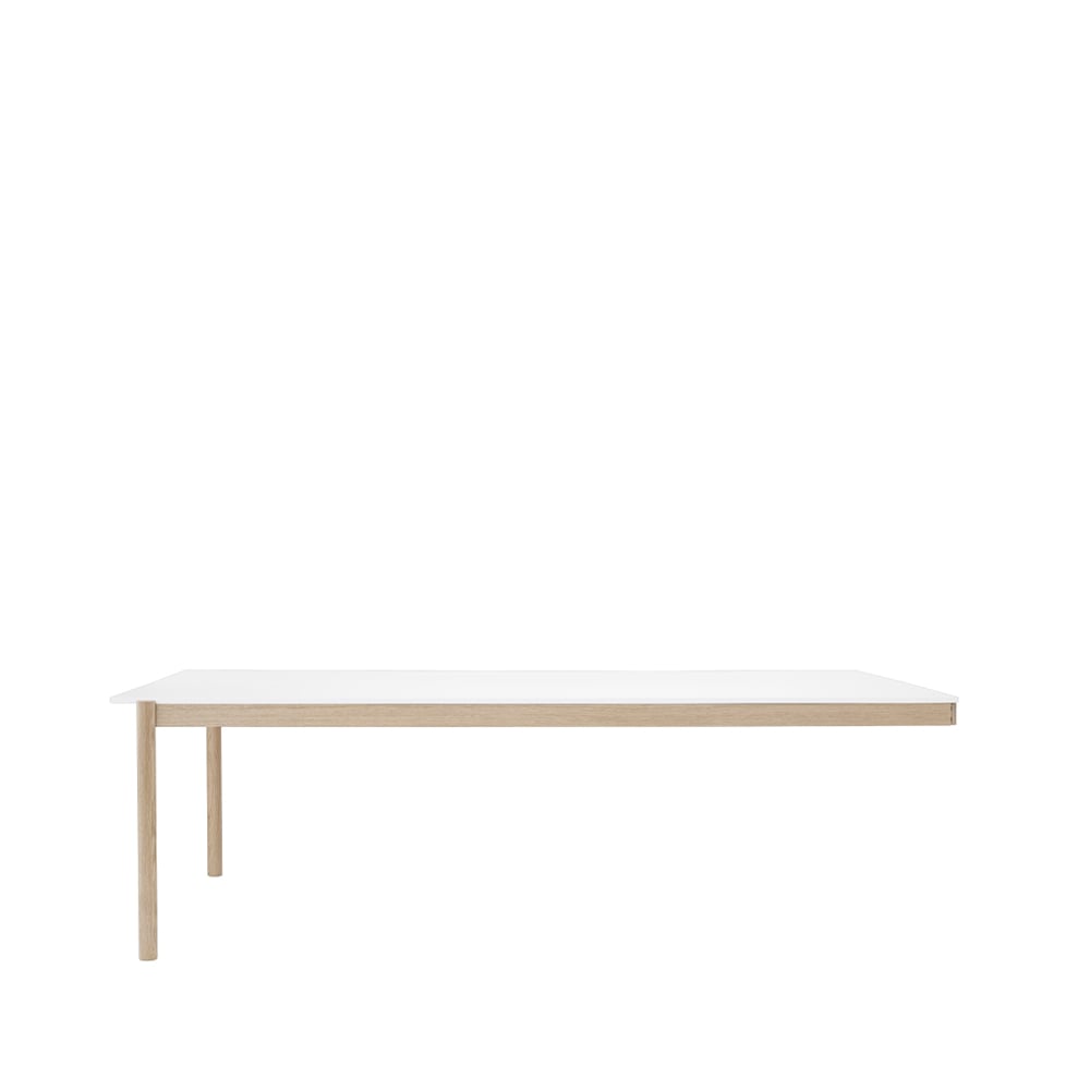Muuto Linear System End Module tafel White laminate-Oak 240x142 cm