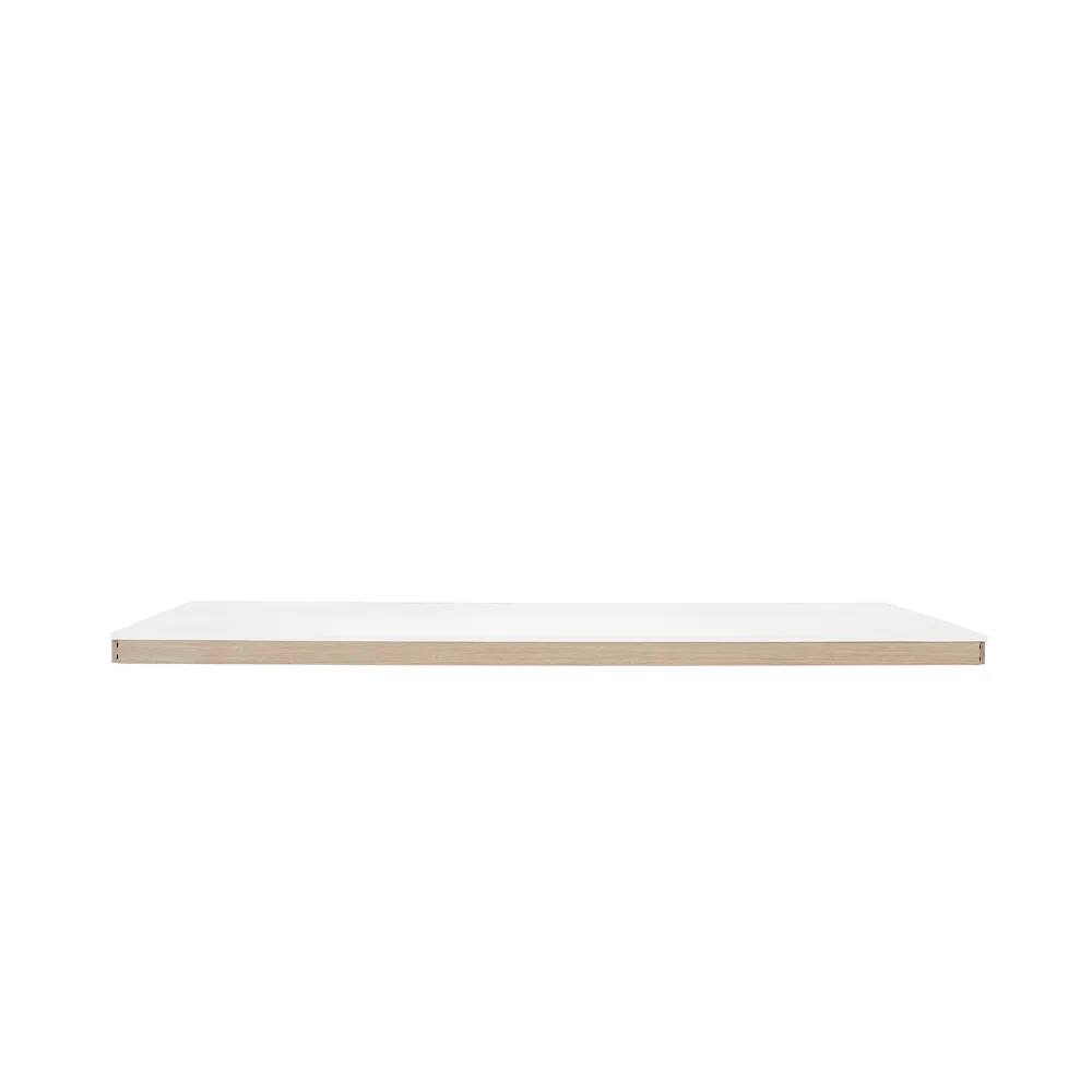 Linear System Middle Module tafel, White laminate-ABS-Oak Muuto