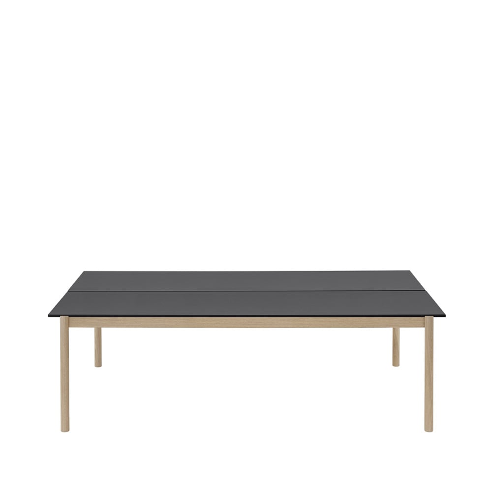 Muuto Linear System tafel 142x240 cm Black nanolaminate-Black-Oak