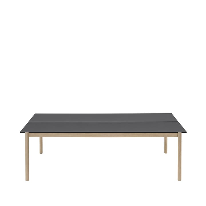 Linear System tafel - Black nanolaminate-Black-Oak - Muuto