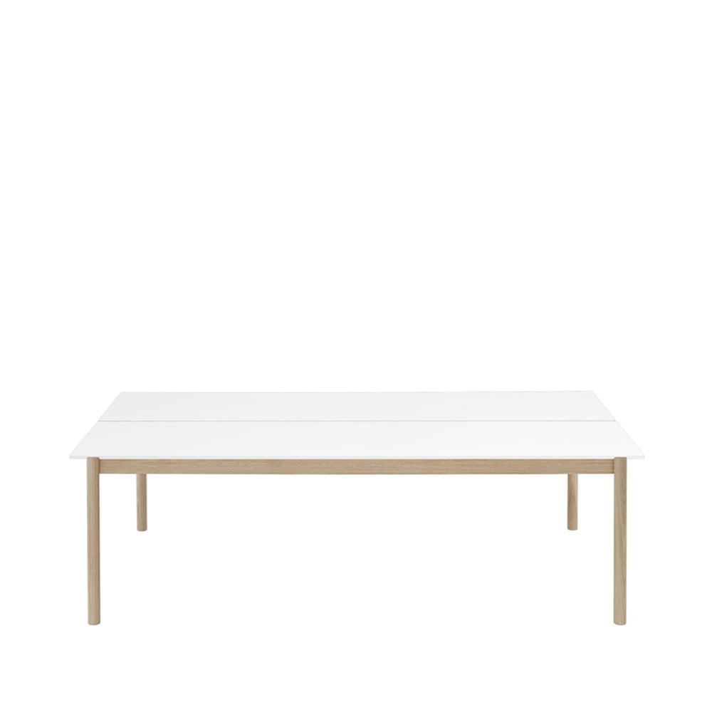 Muuto Linear System tafel White laminate-White ABS-Oak
