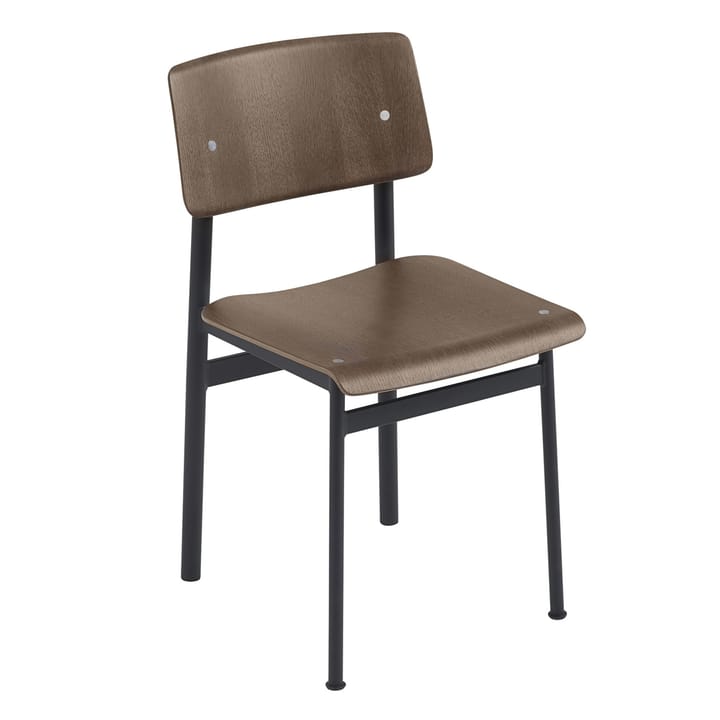 Loft Chair stoel - Black-stained dark brown - Muuto