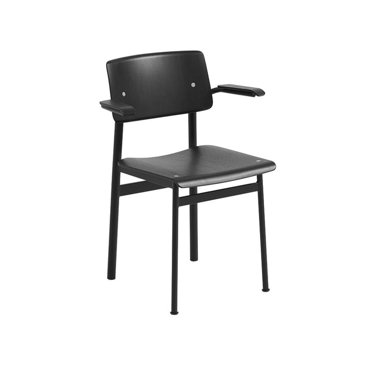 Loft stoel met armleuningen - Black-Black - Muuto