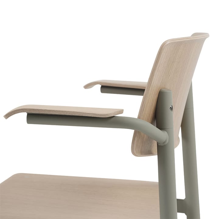 Loft stoel met armleuningen, Oak-Black Muuto