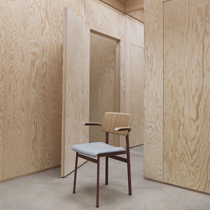 Loft stoel met armleuningen, Oak-Dusty green Muuto