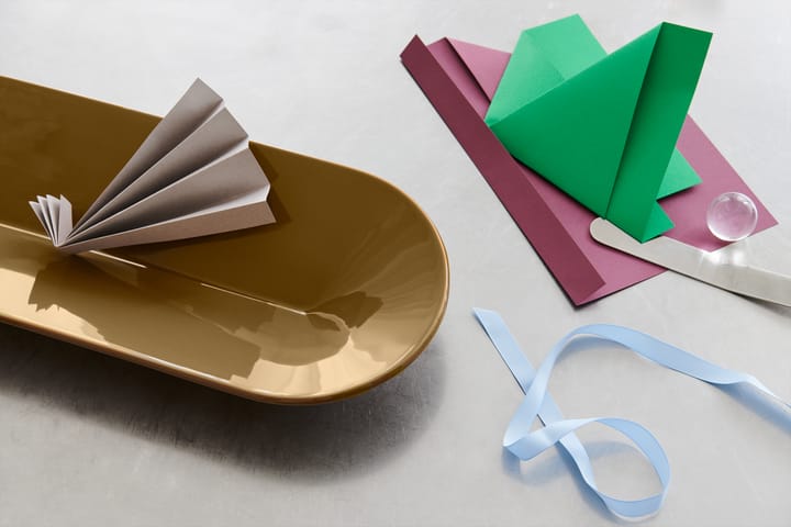 Mere schaal 51,5x21,5 cm, Brown Green Muuto