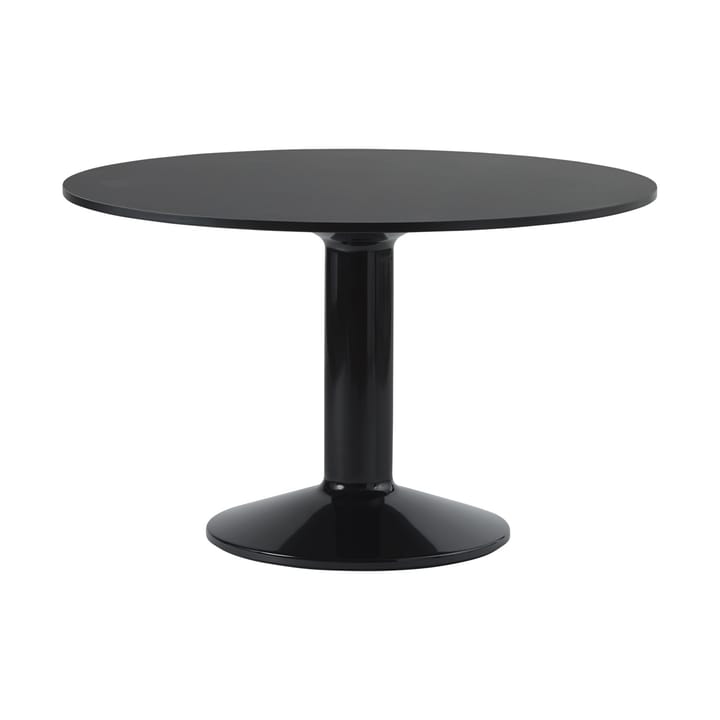 Midst cafétafel Ø120 cm - Black Linoleum-Black - Muuto