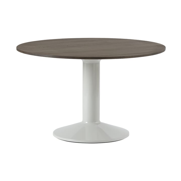 Midst cafétafel Ø120 cm - Dark Oiled Oak-Grey - Muuto