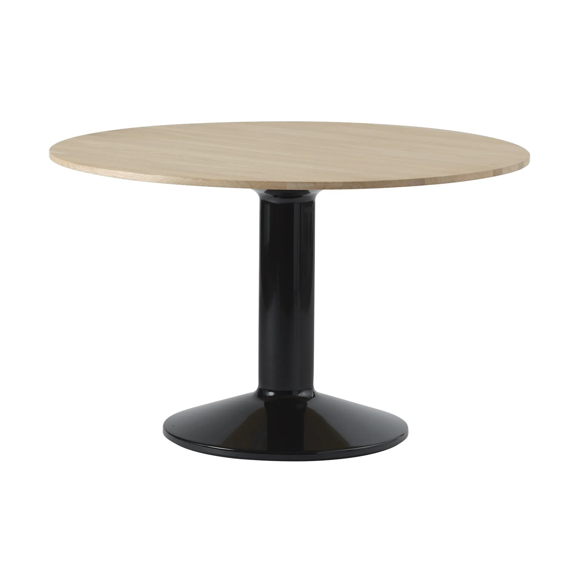 Midst cafétafel Ø120 cm, Oiled Oak-Black Muuto