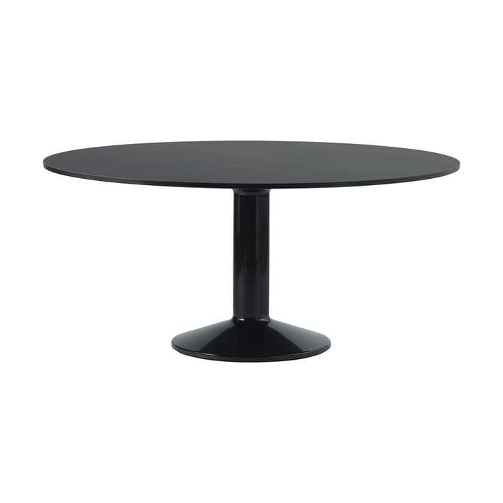 Midst cafétafel Ø160 cm - Black Linoleum-Black - Muuto