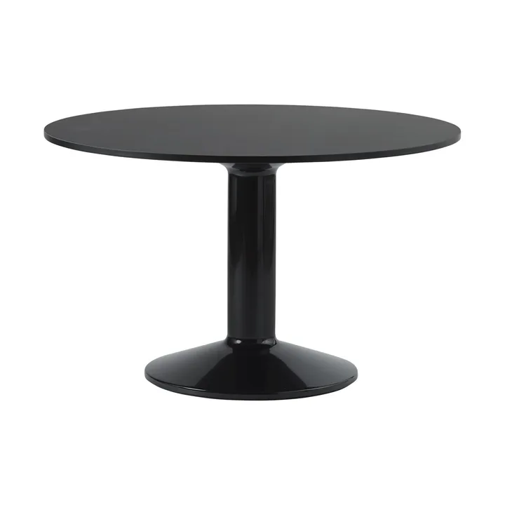 Midst cafétafel - Black linoleum-black, Ø120 cm - Muuto