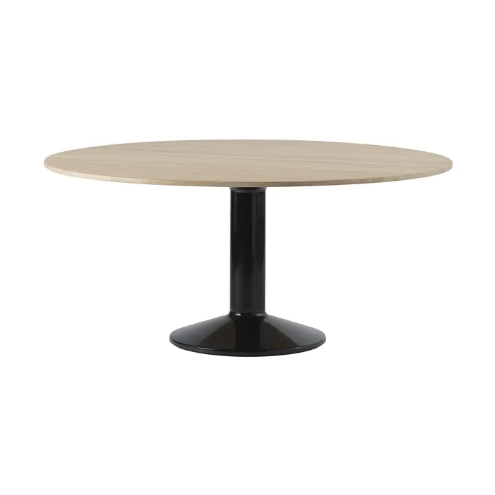 Midst cafétafel - Oiled oak-black, Ø160 cm - Muuto