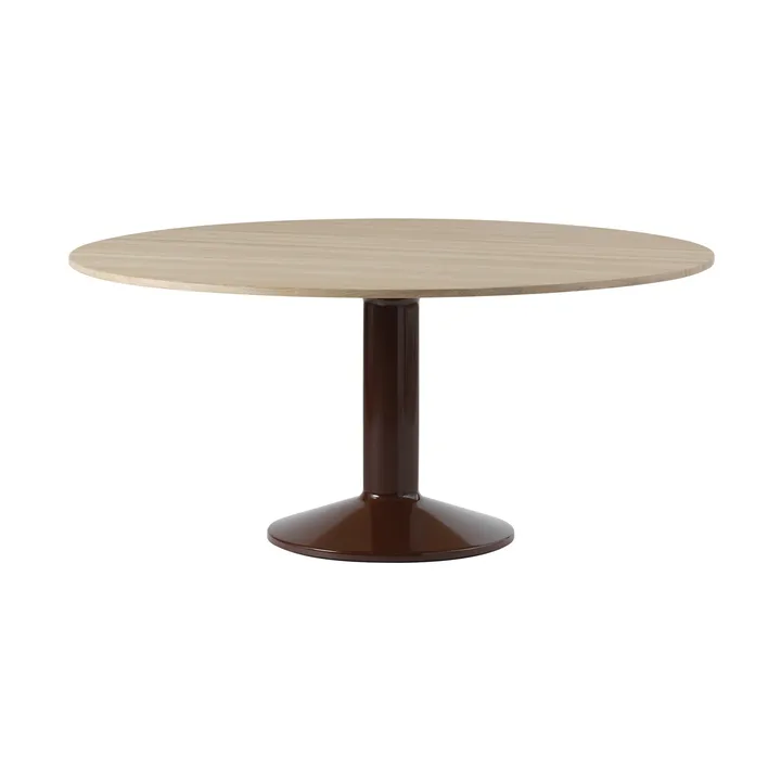 Midst cafétafel - Oiled oak-dark red, Ø160 cm - Muuto