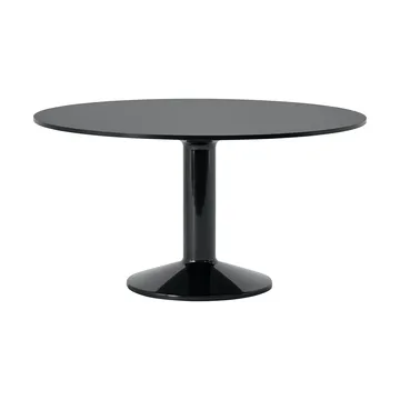 Midst pilaar­tafel - Black nanolaminaat-zwart, Ø140 cm - Muuto