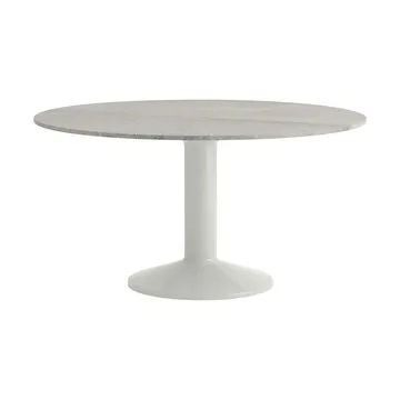 Midst pilaar­tafel - Grey marble-grey, Ø140 cm - Muuto