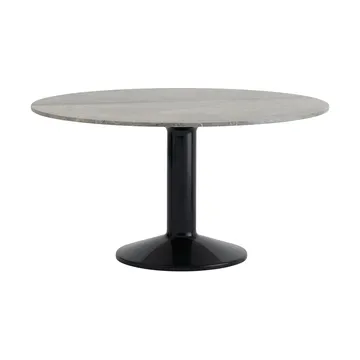 Midst pilaar­tafel - Grijs marmer-black, Ø140 cm - Muuto