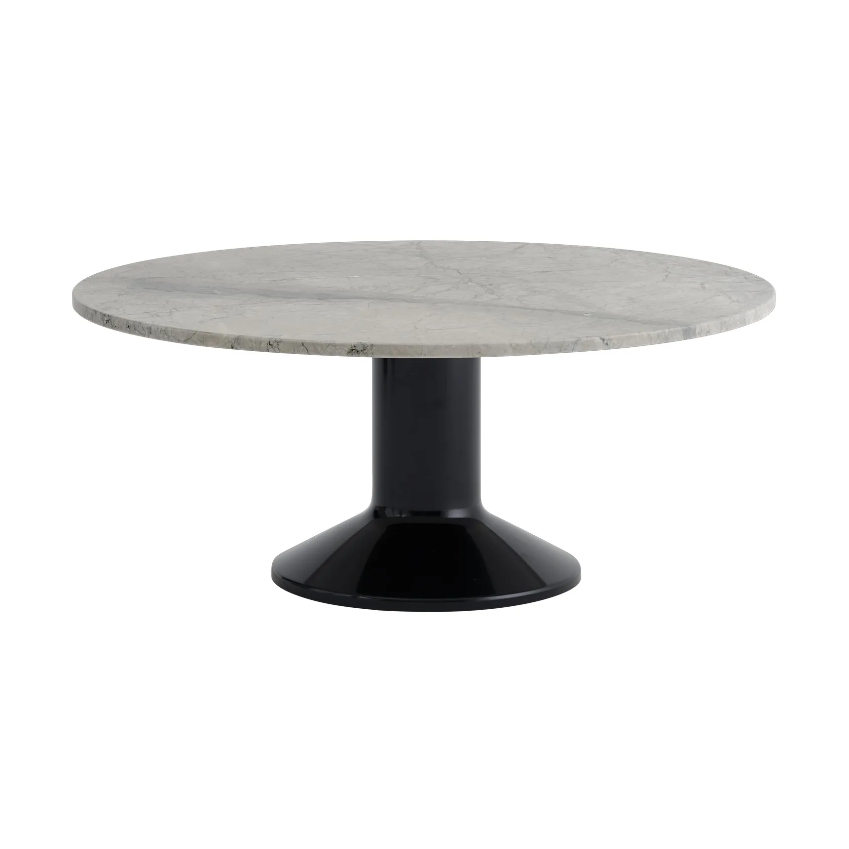 Midst salontafel, Grijs marmer-black, Ø90 cm Muuto