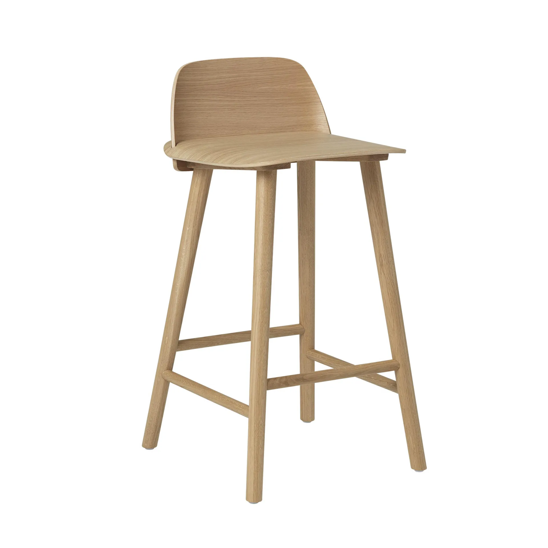 Nerd barkruk 65 cm., eiken Muuto