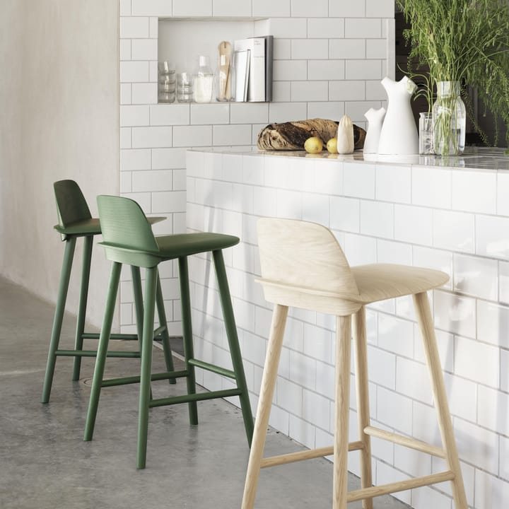 Nerd barkruk 75 cm, eikenhout Muuto