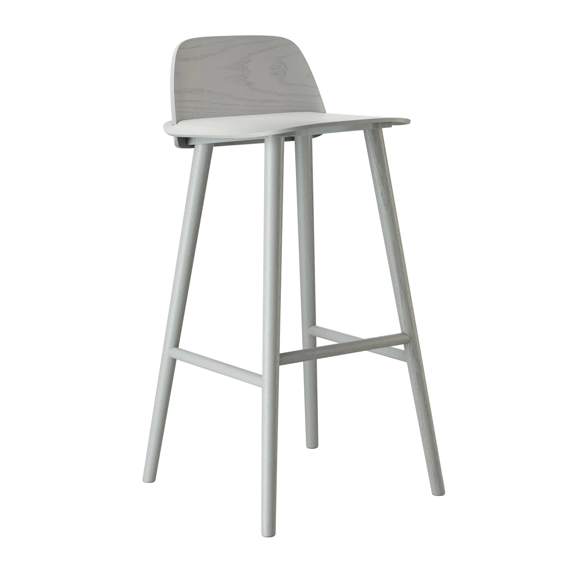 Nerd barkruk 75 cm, grijs Muuto