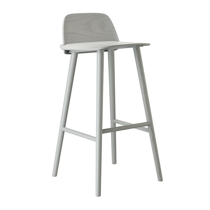 Nerd barkruk 75 cm - grijs - Muuto