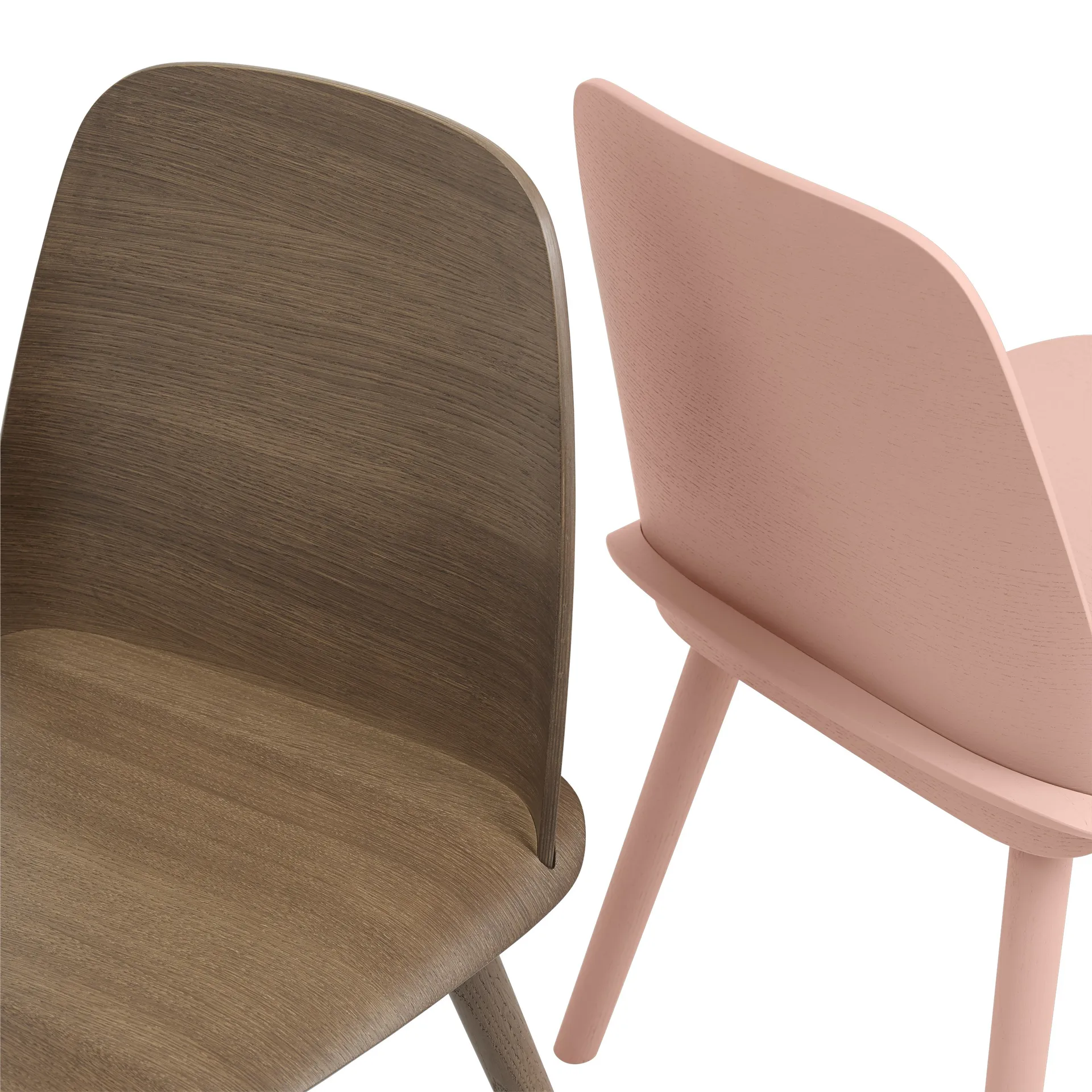 Nerd eetstoel, Stained dark brown Muuto