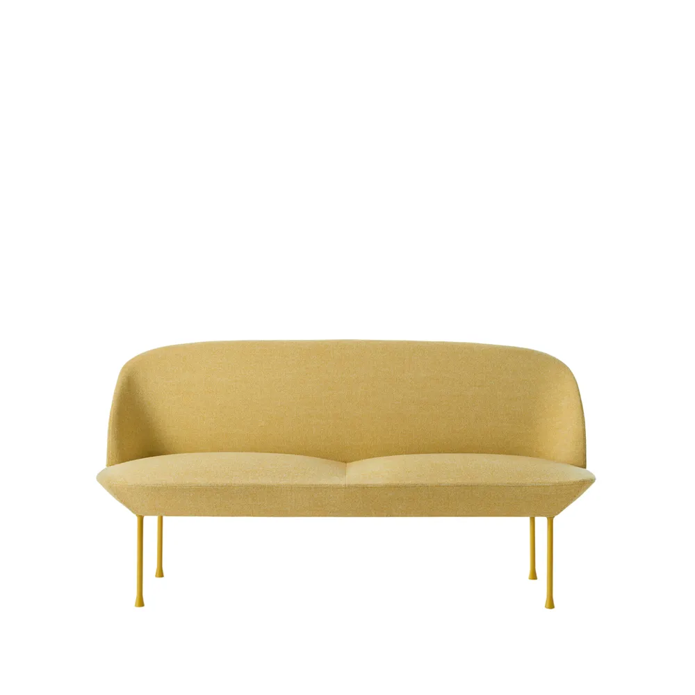 Oslo bank 2-zits, Hallingdal 407-Yellow Muuto