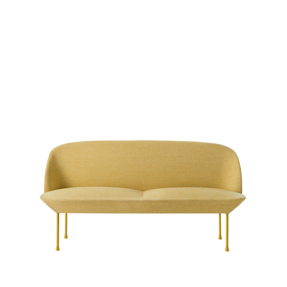 Muuto Oslo bank 2-zits Hallingdal 407-Yellow | Scandinavisch Interieur | Bankstellen | Geel
