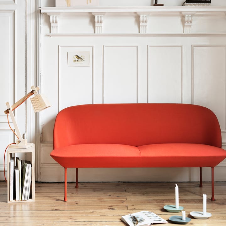 Oslo bank 2-zits - Steelcut 660-Dark red - Muuto